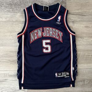 Jason Kidd #5 New Jersey Nets Reebok NBA Basketball Jersey Youth MEDIUM